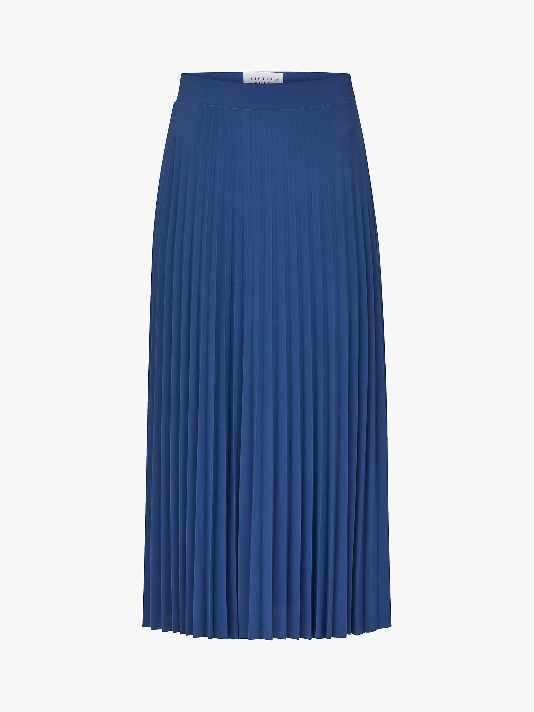 Buy Sisters Point Malou Pleated Midi Skirt, Midnight Online at johnlewis.com