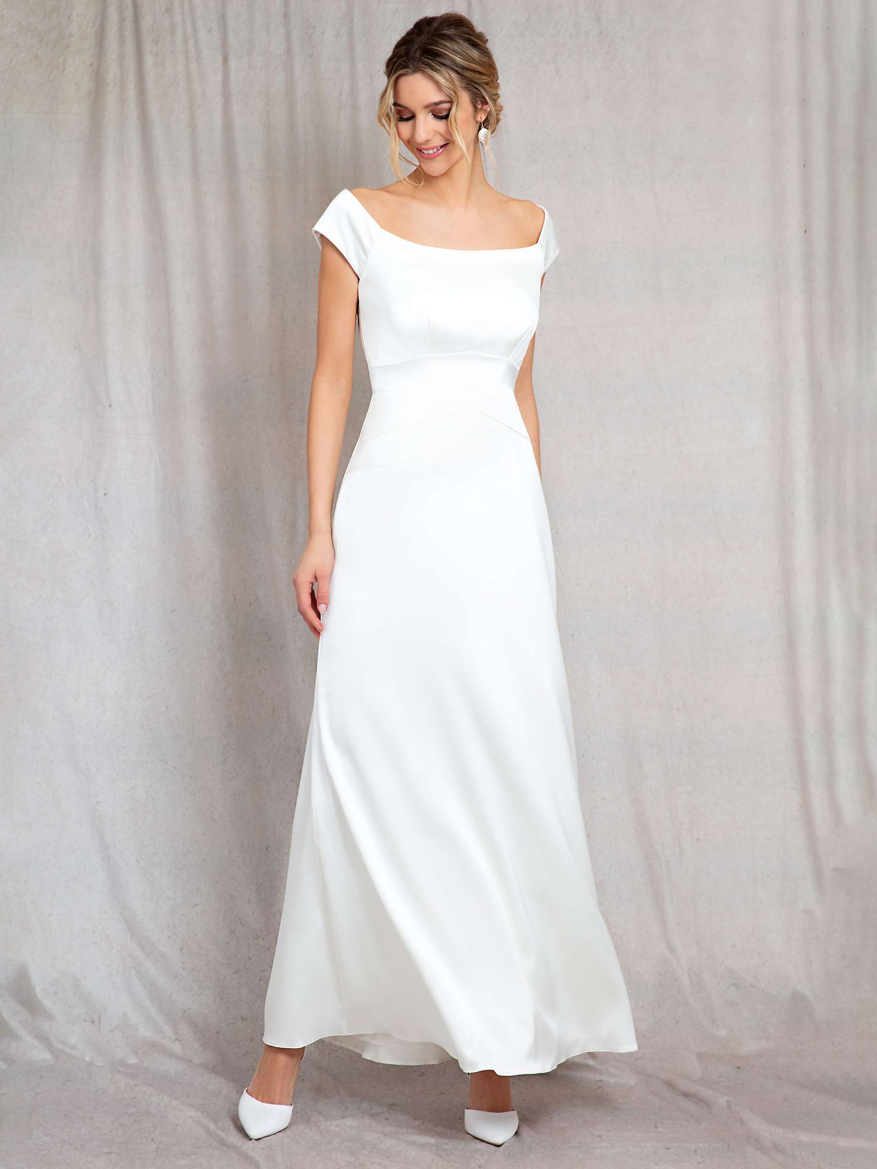Buy Alie Street Jasmine Off The Shoulder Gown, Ivory Online at johnlewis.com