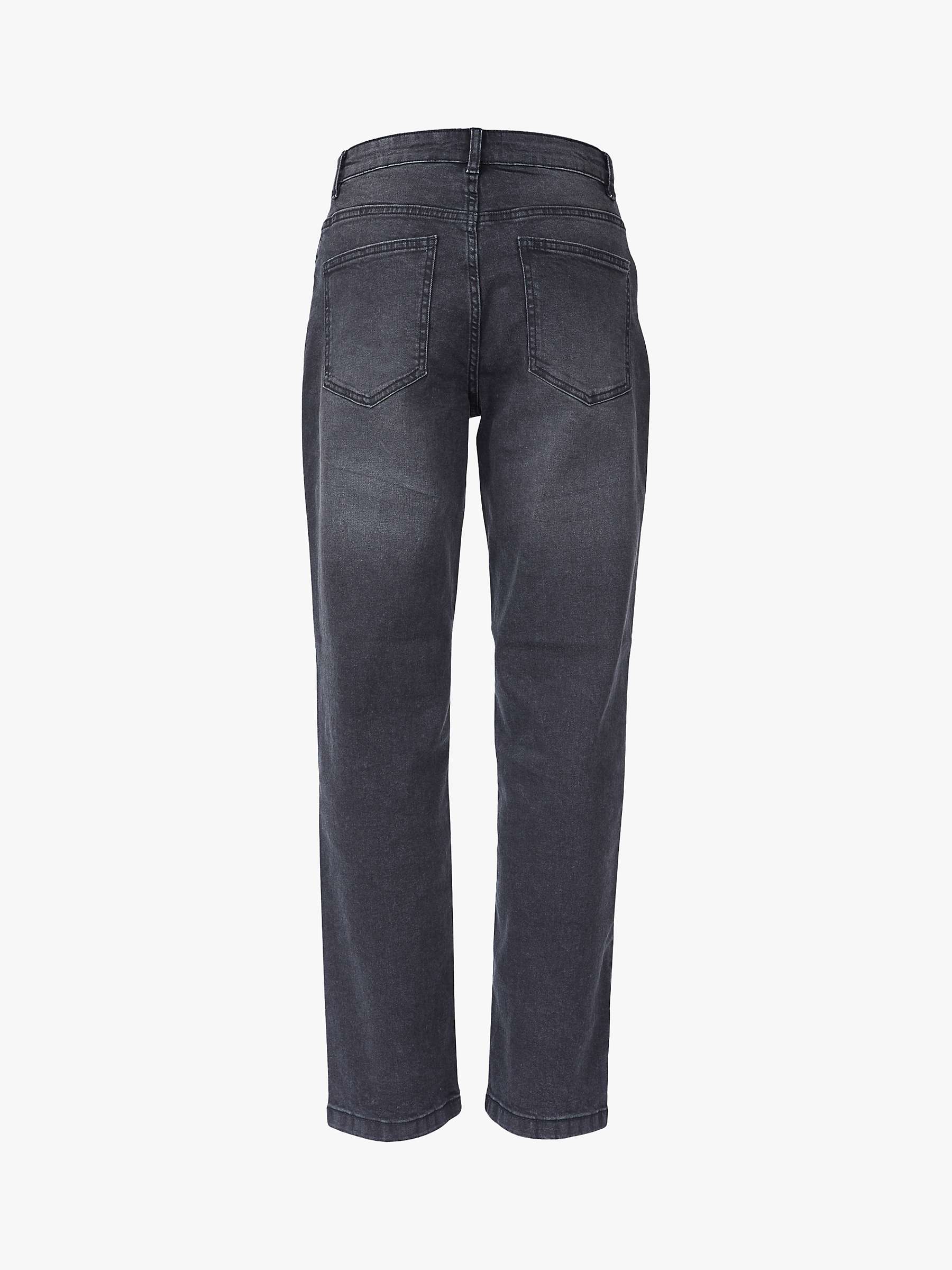 Buy Sisters Point ODI-STRAIGHT D. High Waist Jeans, Grey Online at johnlewis.com