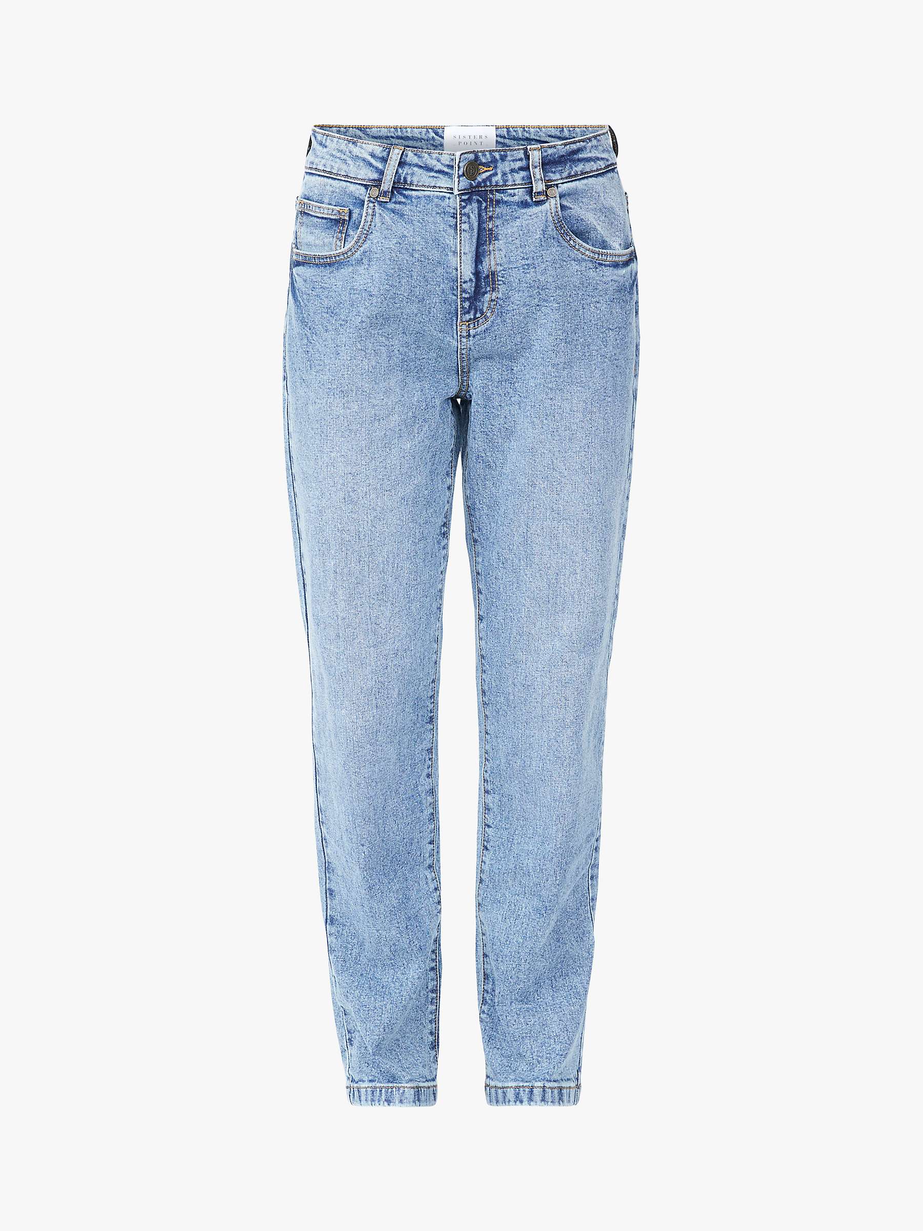 Buy Sisters Point Odi High Waist Regular Fit Jeans, Blue Wash Online at johnlewis.com