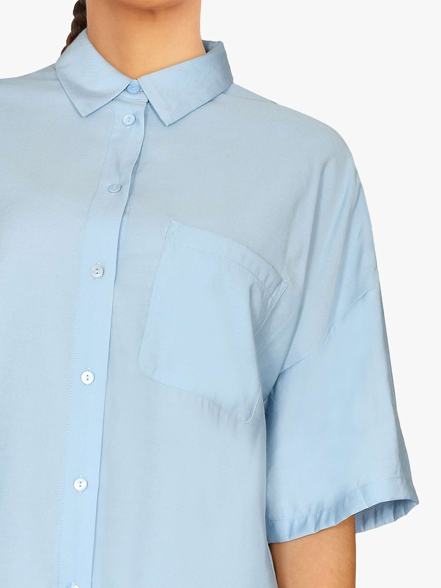 Buy Sisters Point Feminine Bamboo Shirt, Cashmere Blue Online at johnlewis.com