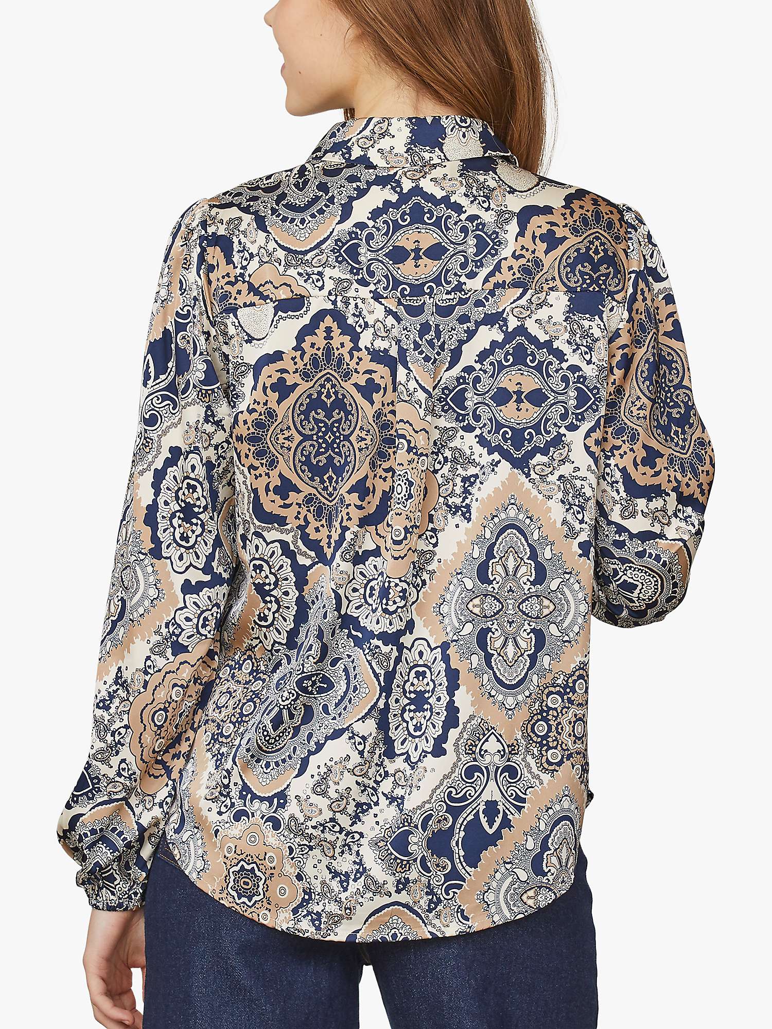 Buy Sisters Point Paisley Long Sleeve Shirt, Multi Online at johnlewis.com