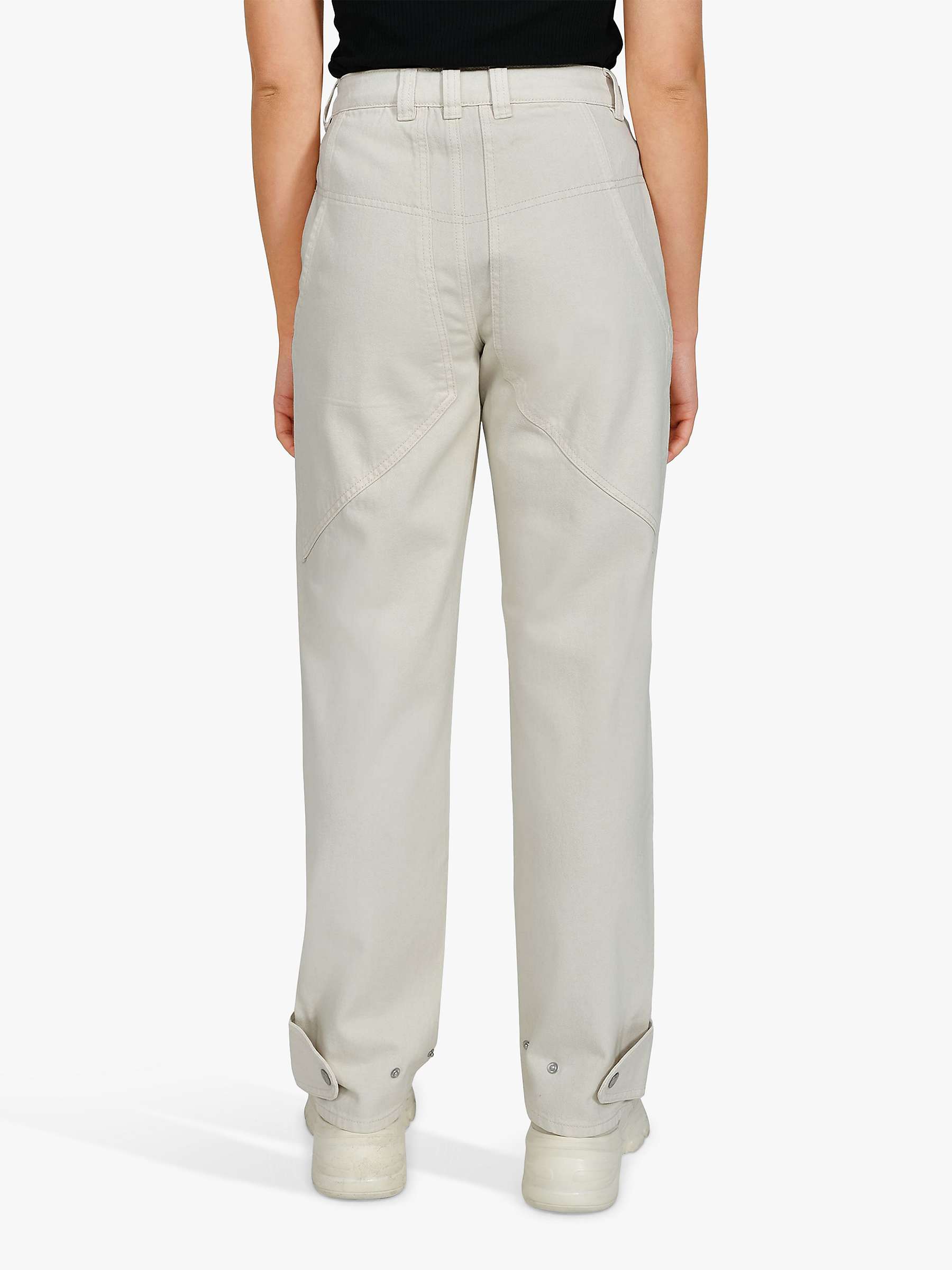 Buy Sisters Point Otila Relaxed Fit Jeans, Cream Online at johnlewis.com
