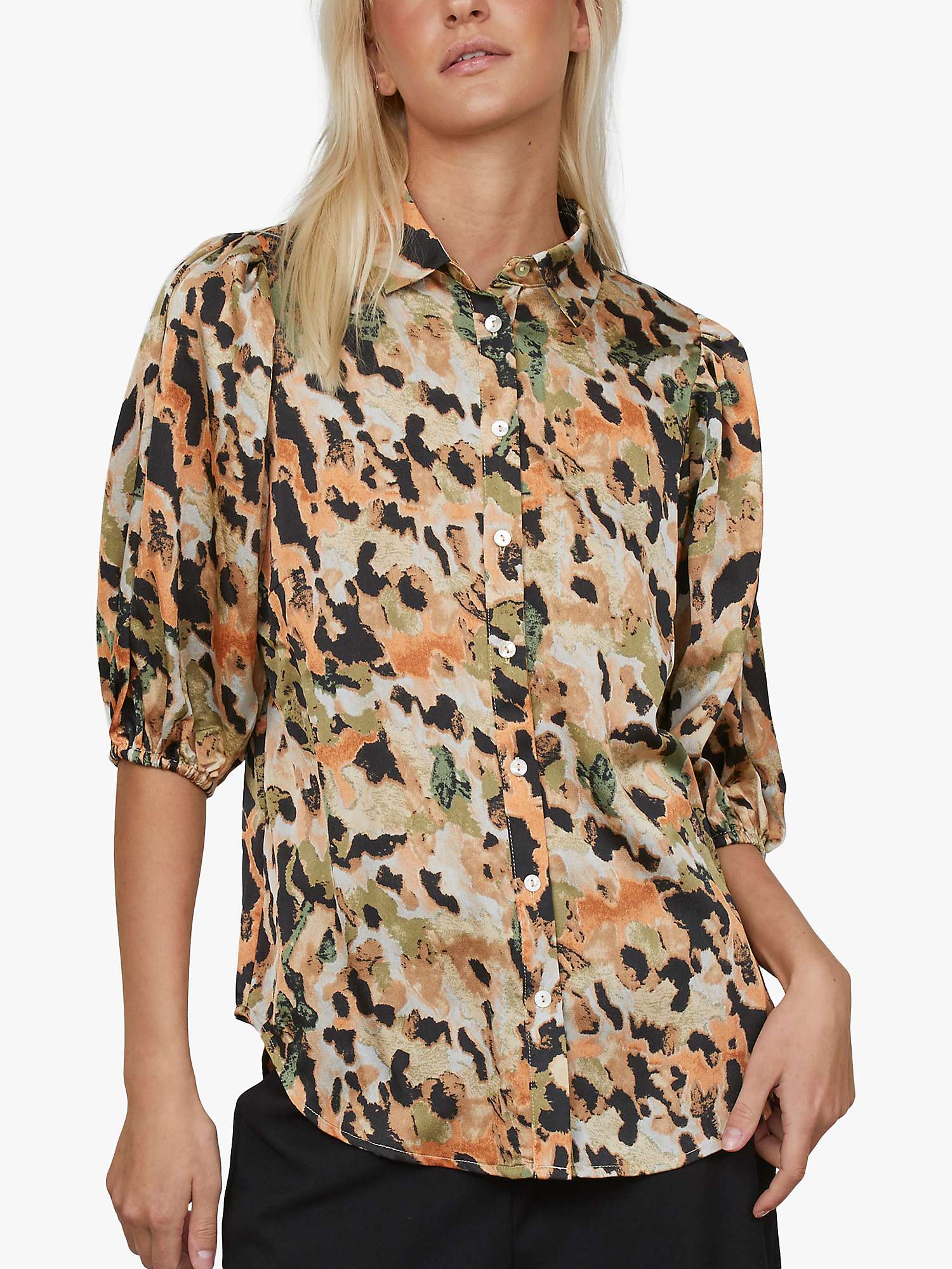 Buy Sisters Point Ella Colourful Graphic Shirt, Steel Leo Online at johnlewis.com
