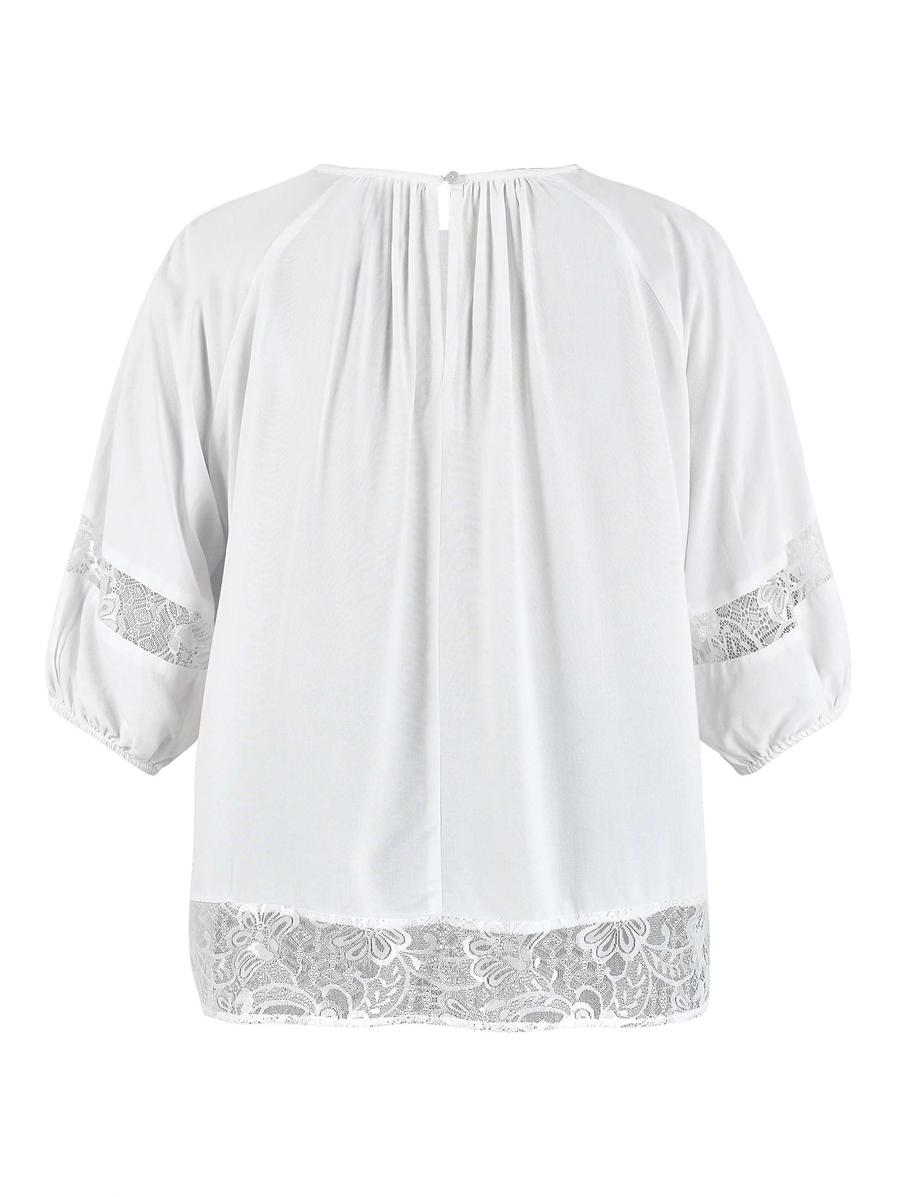 Buy Sisters Point Eiya Loose Fitted Lace Top, Off White Online at johnlewis.com