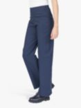 Sisters Point Wide Leg Striped Trousers, Navy Pinstripe
