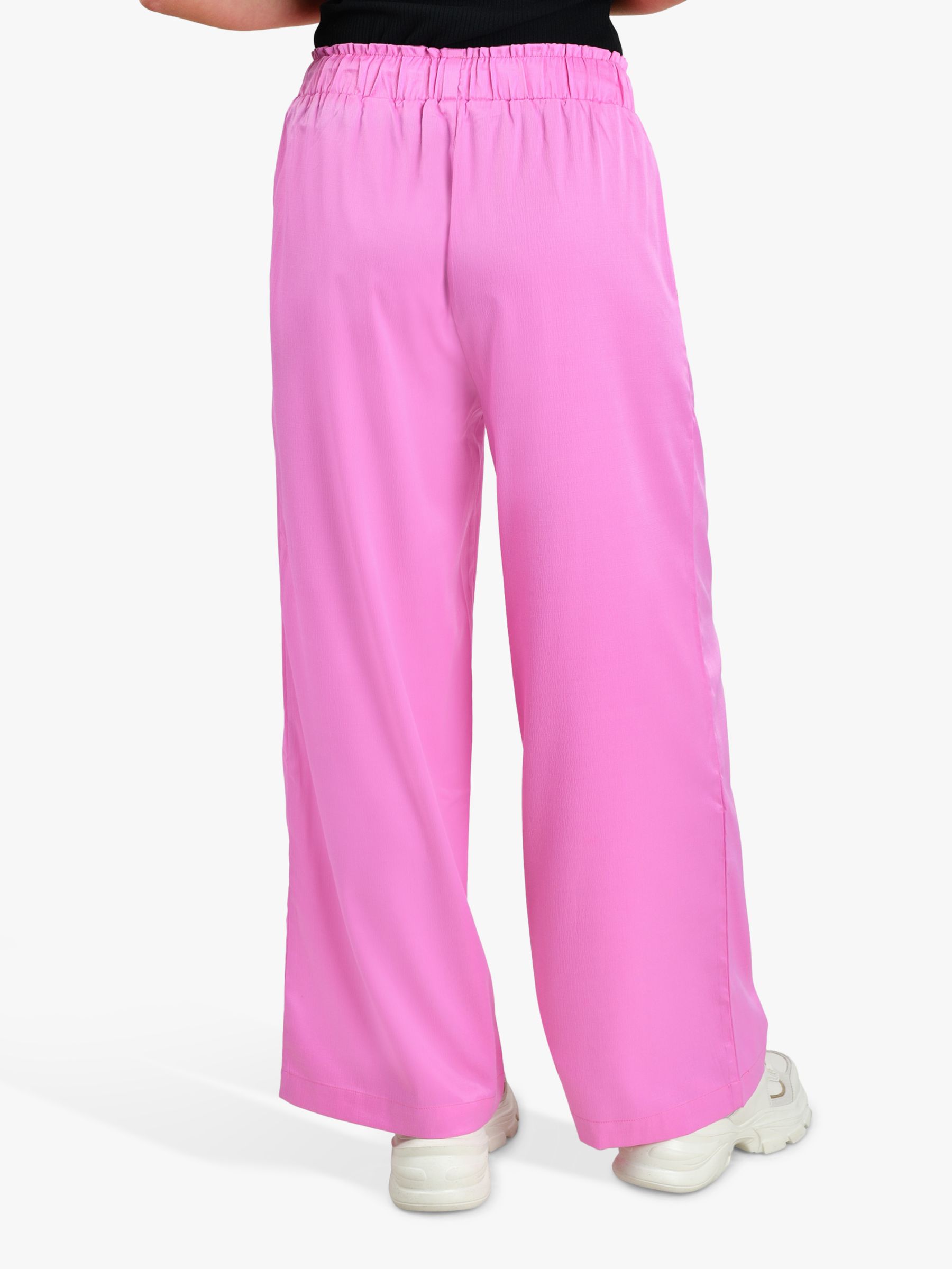 Sisters Point Visola String Tie Satin Trousers, Light Pink, XS