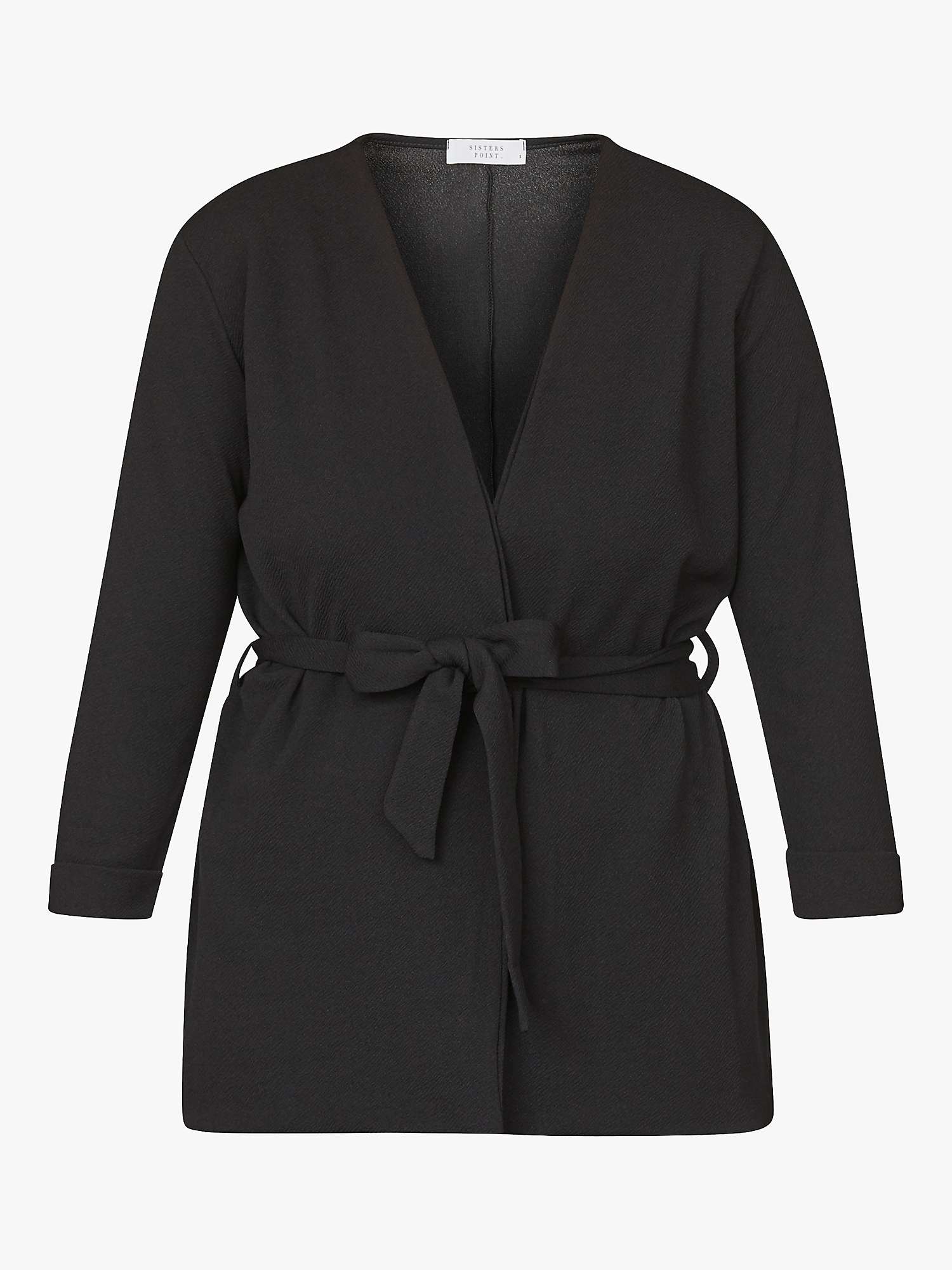 Buy Sisters Point Caddy Tie Wrap Jacket, Black Online at johnlewis.com