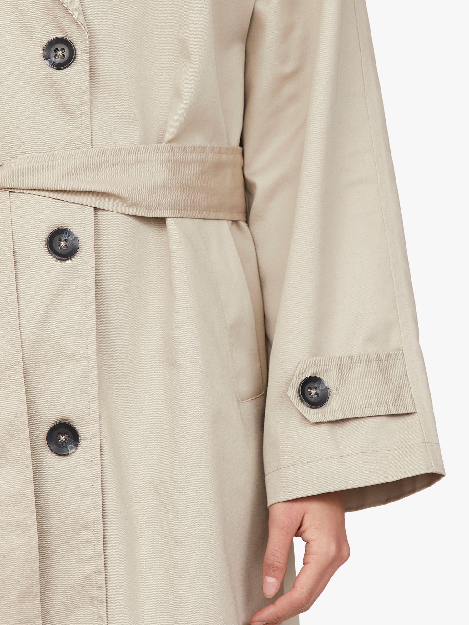 Buy Sisters Point Dar Long Classic Trench Coat, Sand Online at johnlewis.com