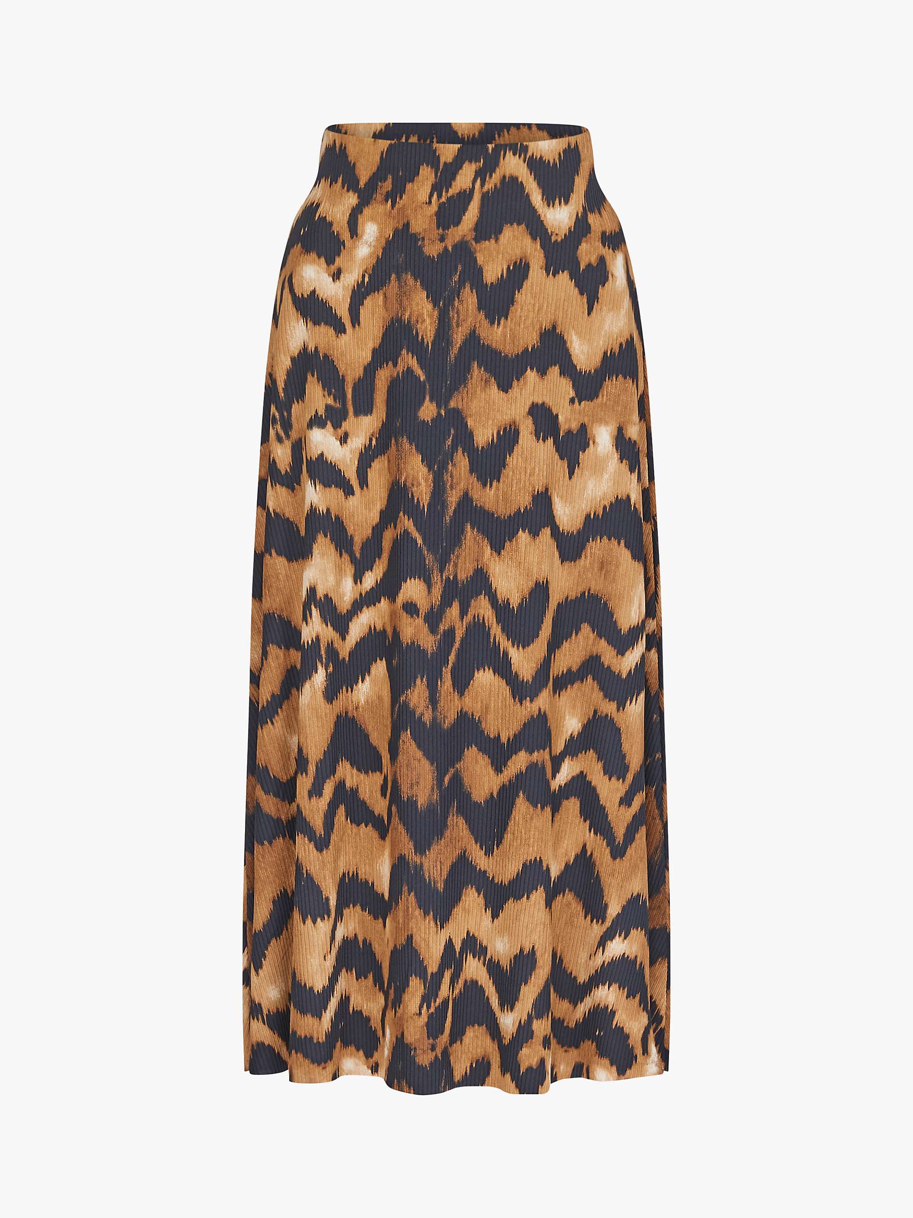 Buy Sisters Point Vya Classic Soft Midi Skirt, Zigzag Online at johnlewis.com