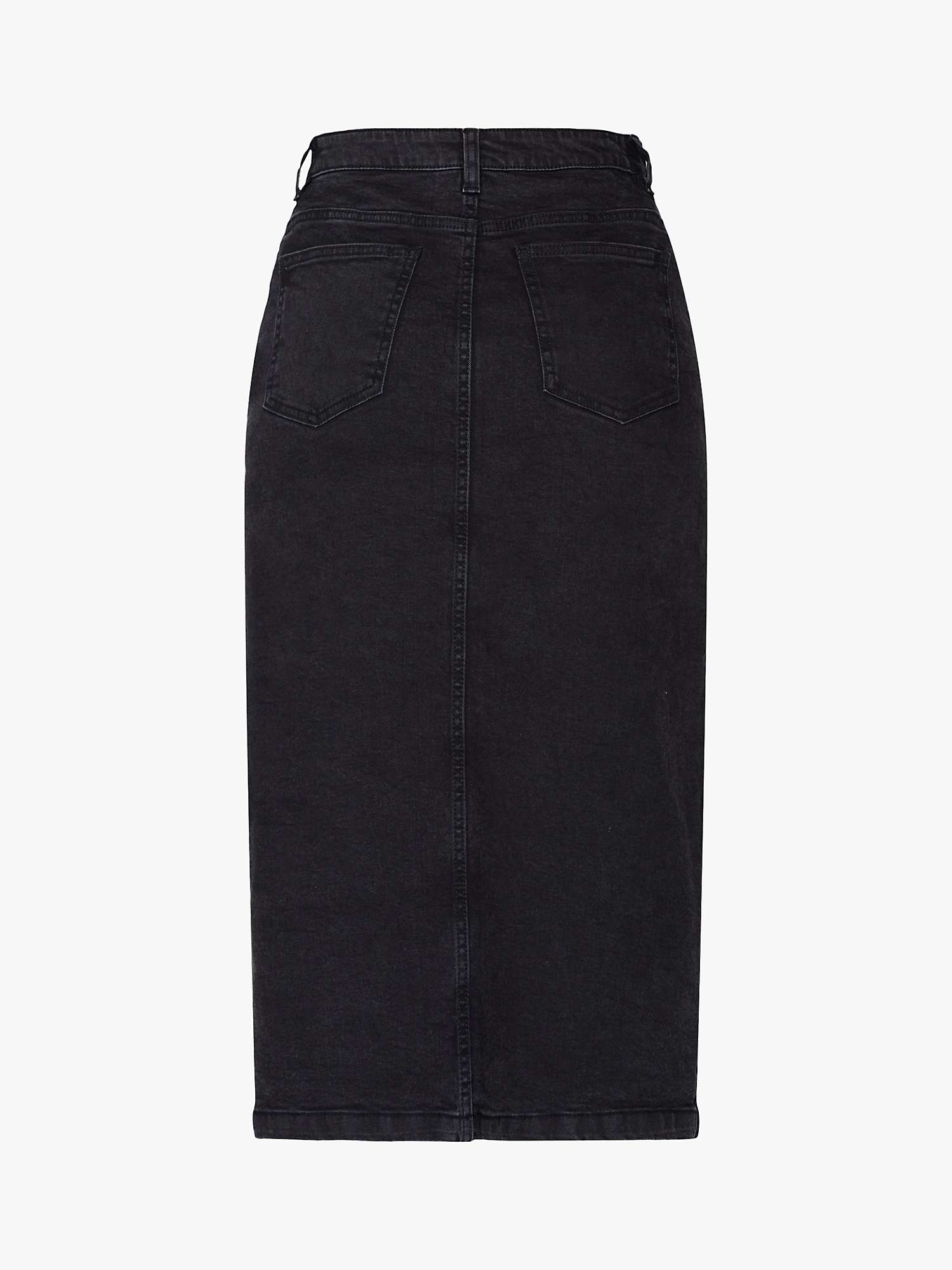 Buy Sisters Point OLIA-SK Denim Midi Skirt, Dark Grey Wash Online at johnlewis.com