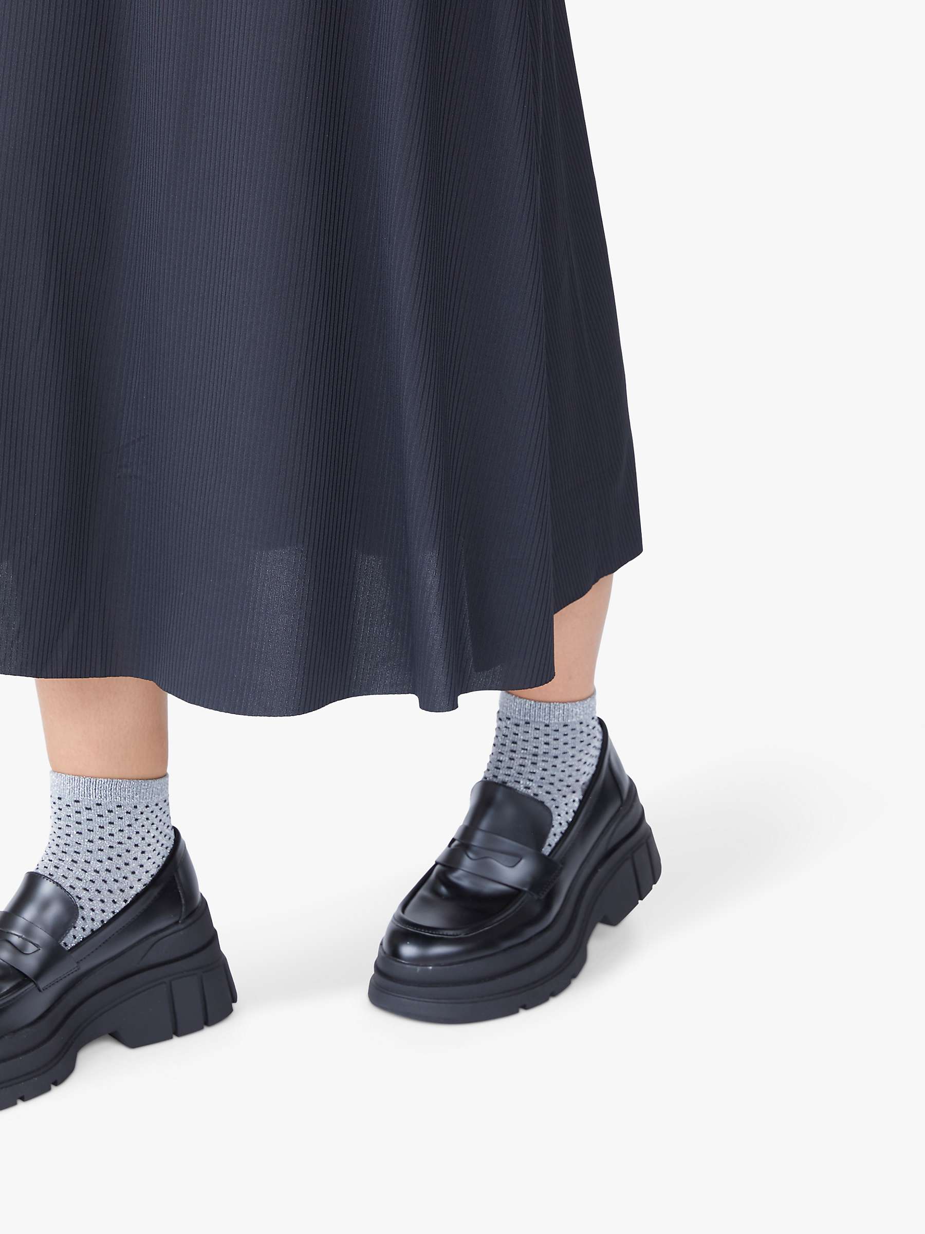 Buy Sisters Point Midi A-Line Skirt, Black Online at johnlewis.com