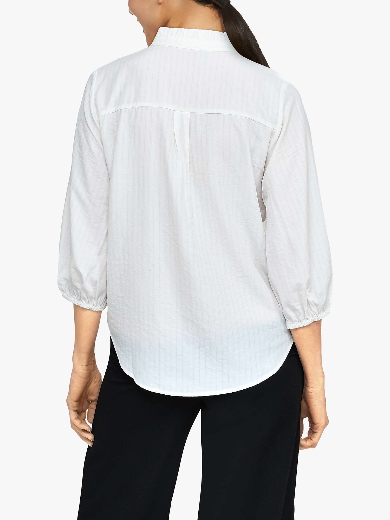 Buy Sisters Point Emia Textured Relaxed Fit Shirt, Cream Online at johnlewis.com