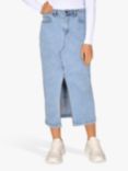 Sisters Point Olia Denim Midi Skirt, Light Blue Wash