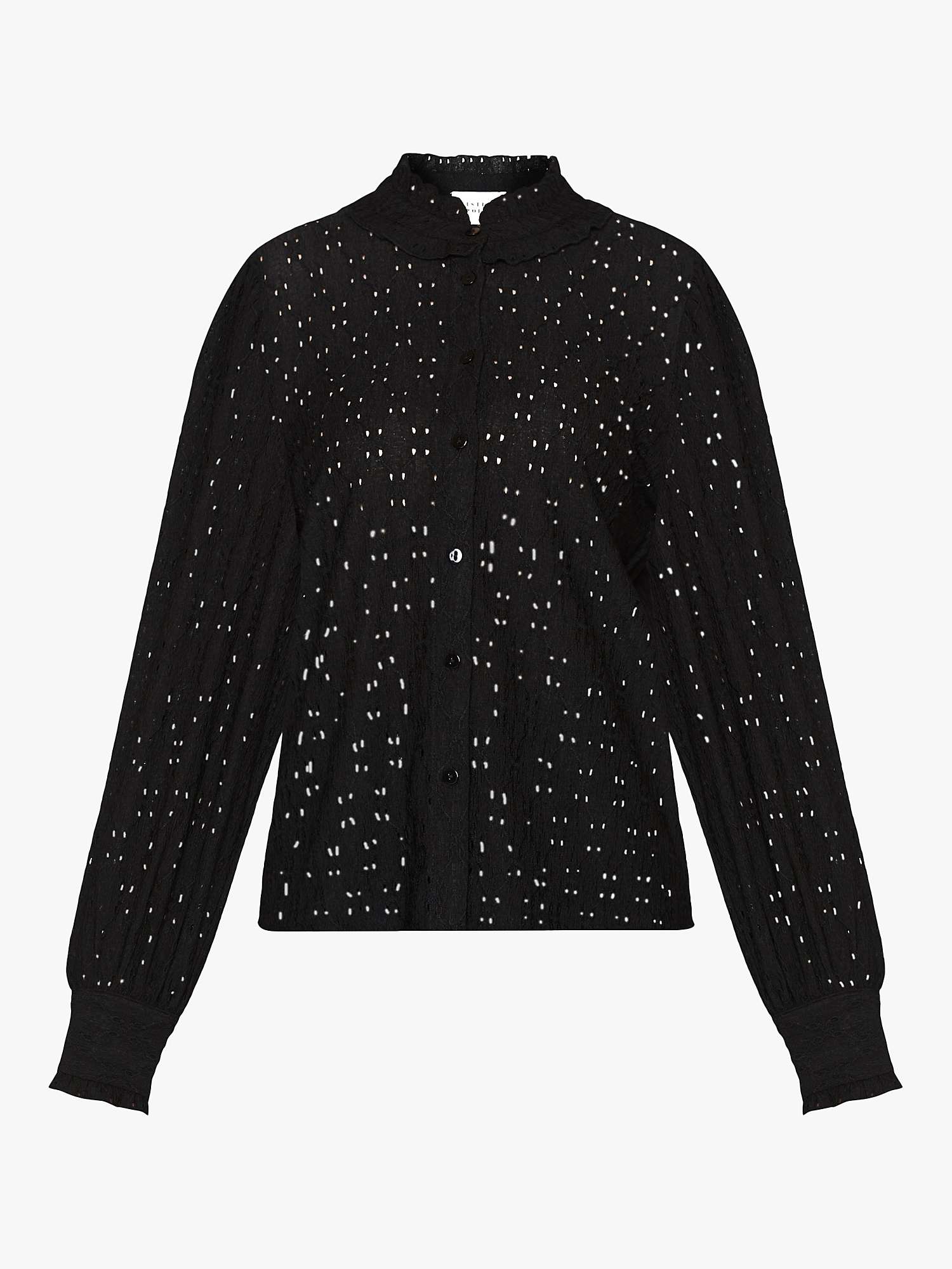 Buy Sisters Point Eina Textured Frill Collar Blouse Online at johnlewis.com