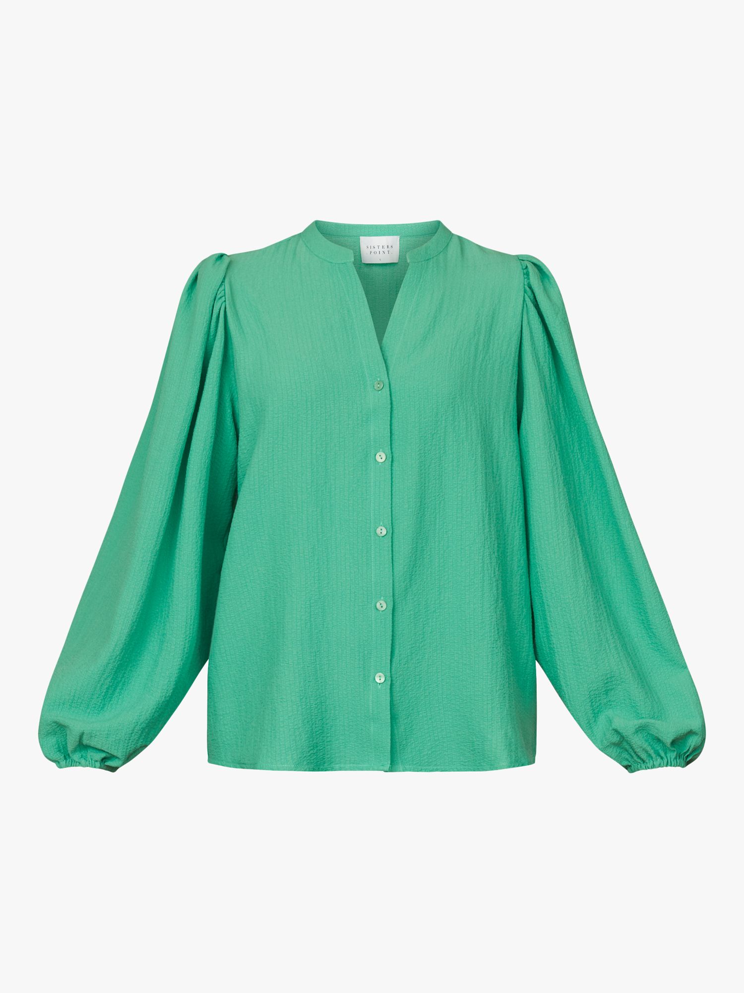 Buy Sisters Point Varia Loose Fitted Soft Shirt, Light Jade Online at johnlewis.com
