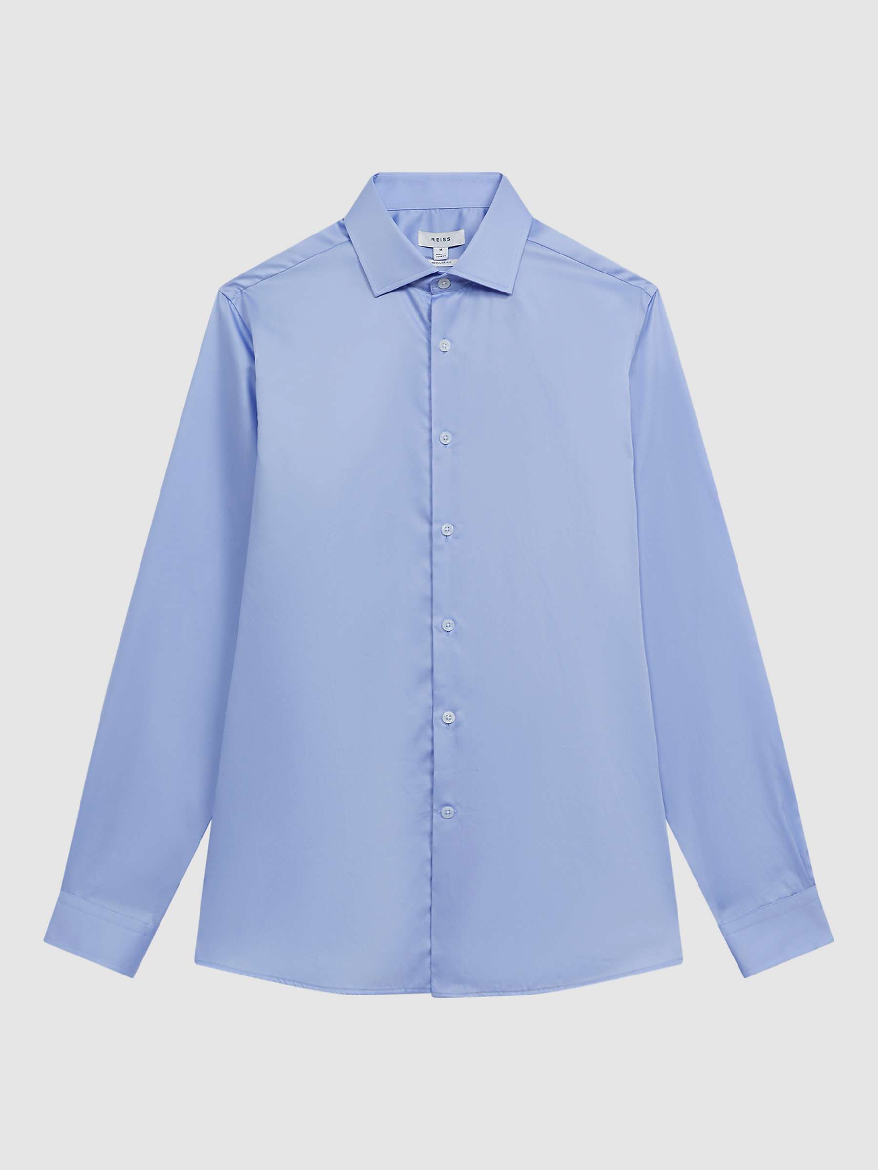 Buy Reiss Remote Regular Fit Cotton Sateen Cutaway Collar Shirt Online at johnlewis.com