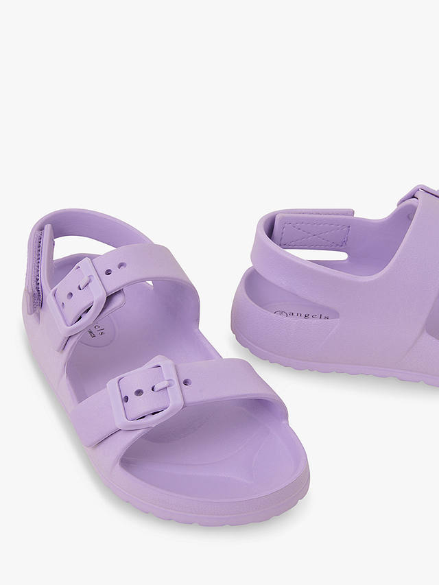 Angels By Accessorize Kids' Buckle Strap Sandals, Lilac