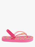 Angels by Accessorize Kids' Banana Flip Flops, Pink/Multi, Pink/Multi