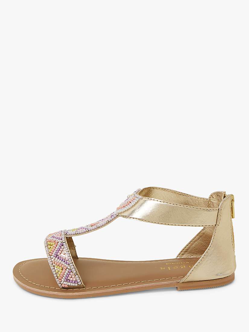 Buy Angels by Accessorize Kids' Diamond Beaded Sandals, Lilac/Multi Online at johnlewis.com