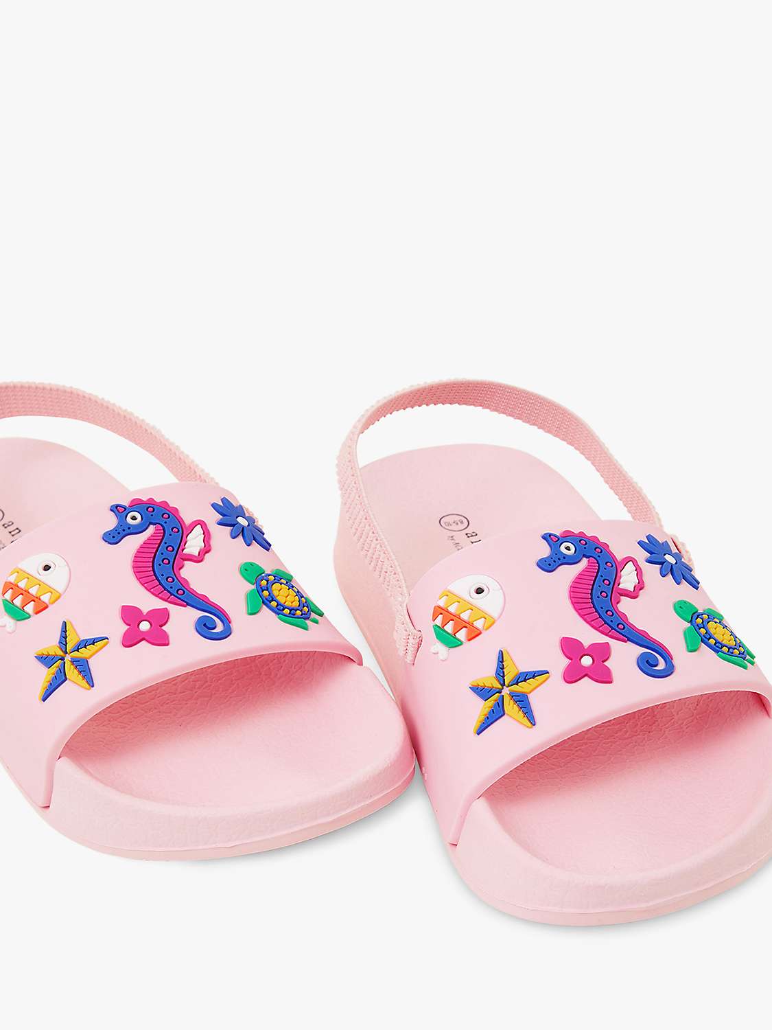 Buy Angels by Accessorize Kids' Sea Creatures Sliders, Pink/Multi Online at johnlewis.com