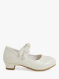 Angels by Accessorize Kids' Pearl Strap Glitter Flamenco Shoes, Ivory