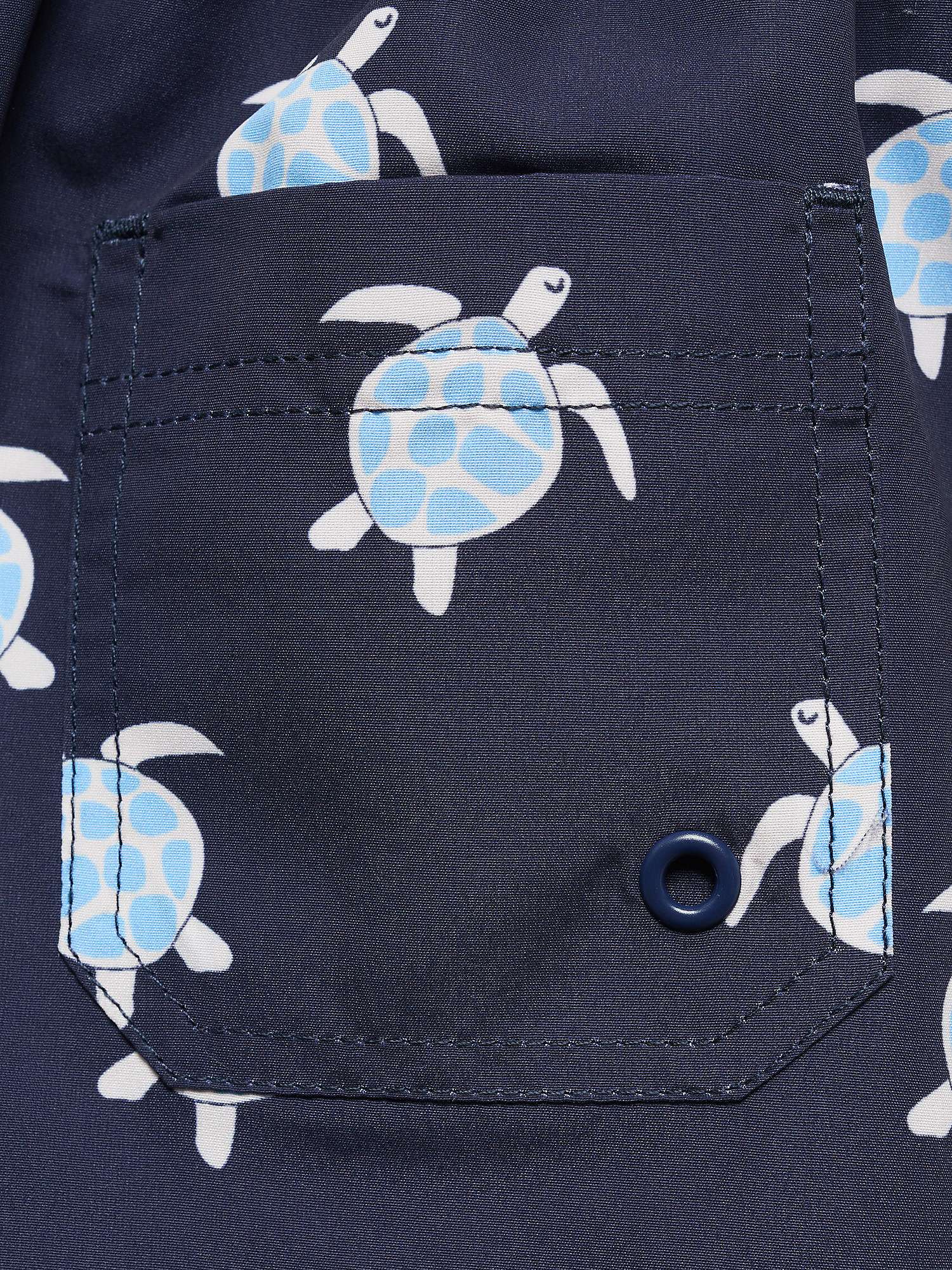 Buy Mango Kids' Turtle Print Swim Shorts, Navy Online at johnlewis.com