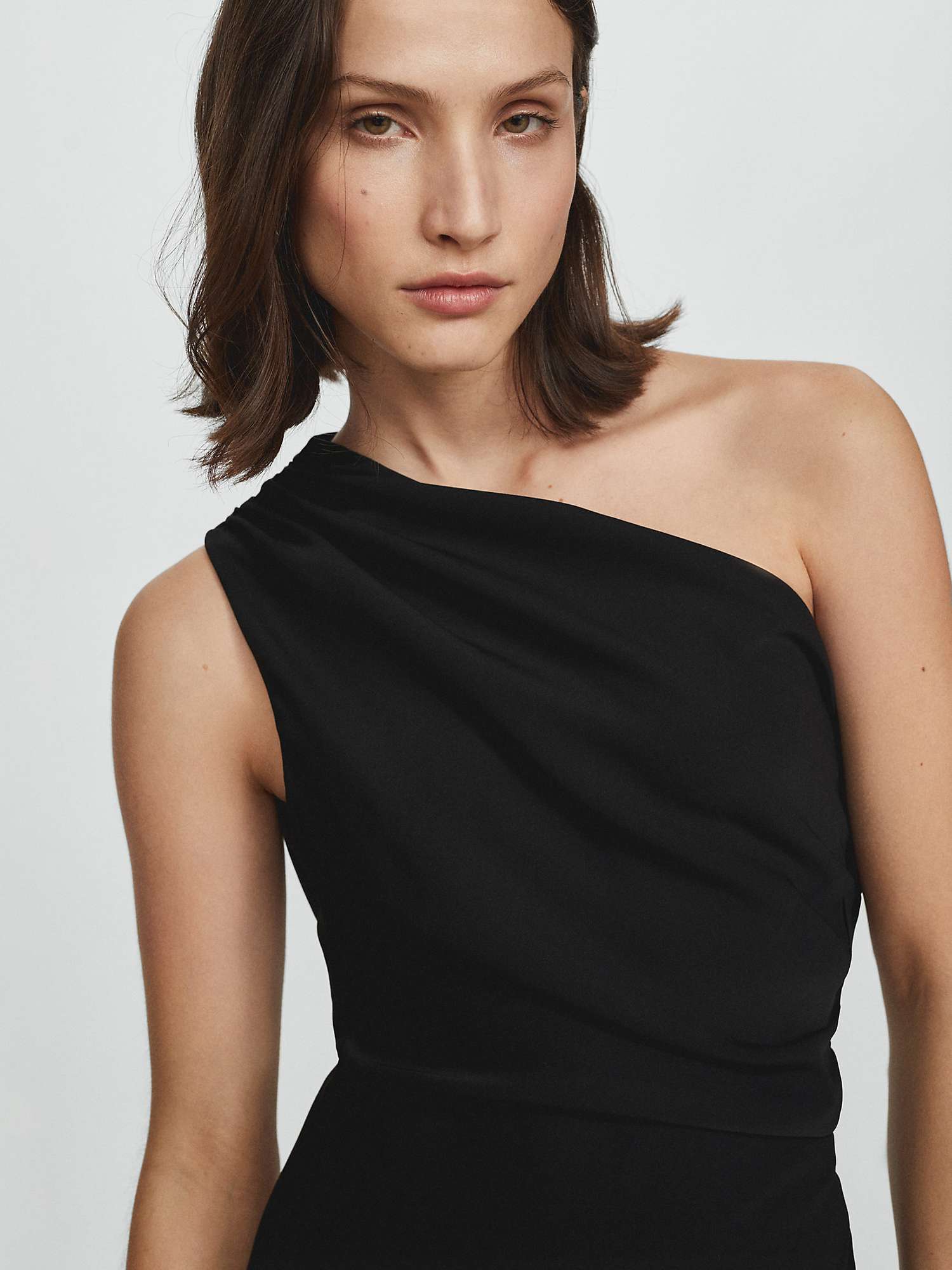 Buy Mango Naty Side Slit Midi Dress, Black Online at johnlewis.com