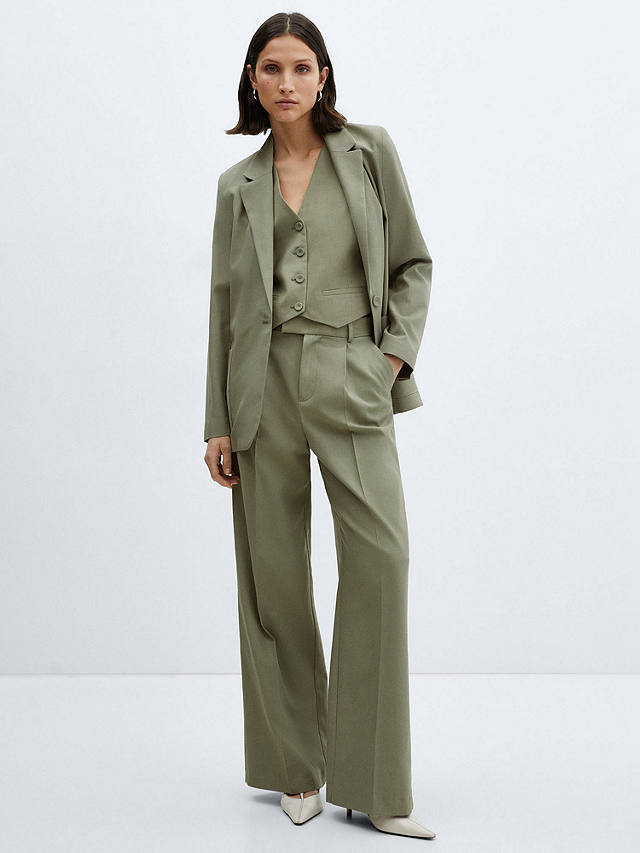 Mango Alicante Suit Waistcoat, Green