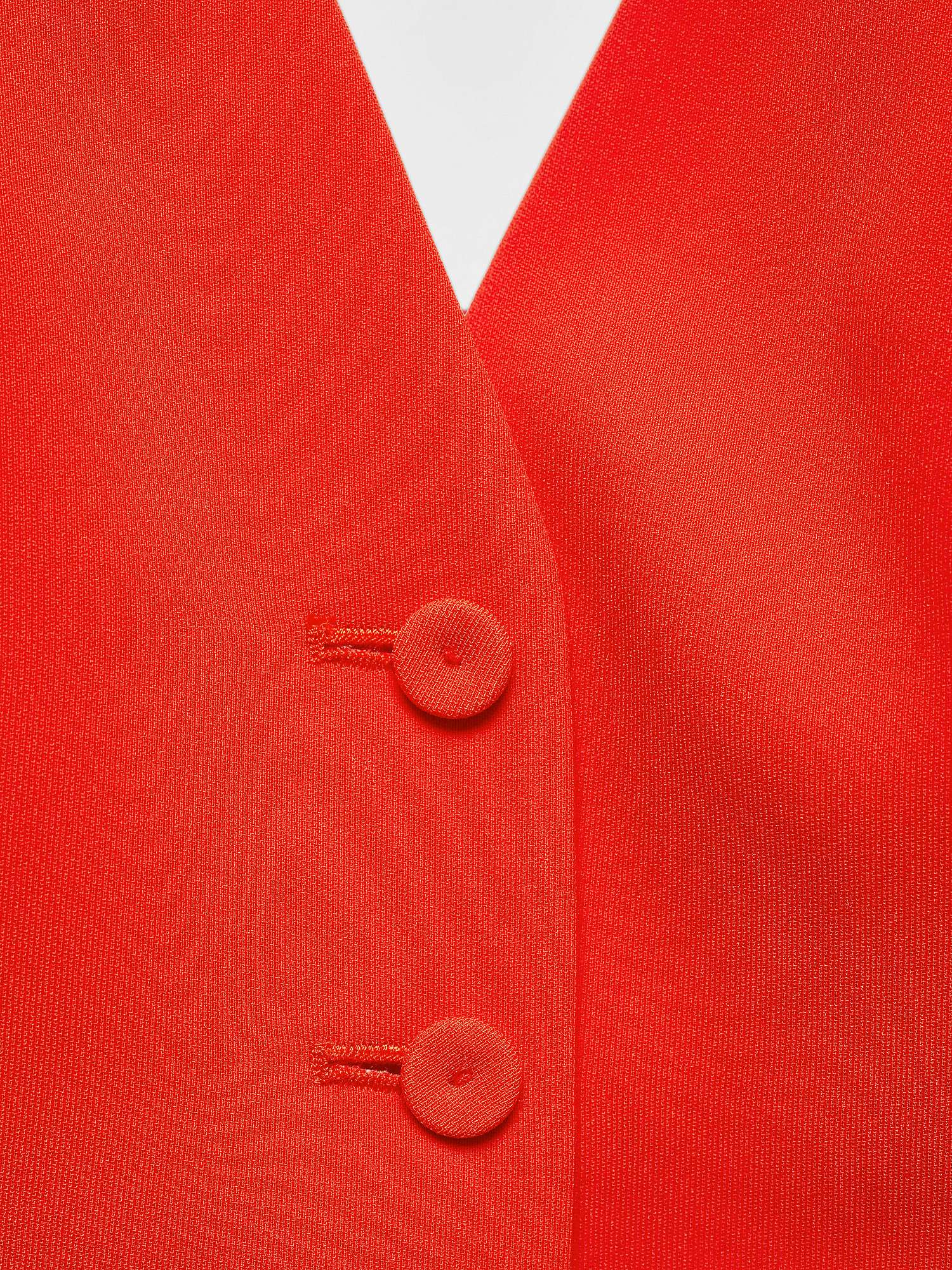 Buy Mango Iguana Suit Waistcoat, Bright Red Online at johnlewis.com