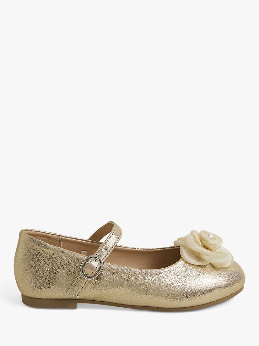 Buy Angels By Accessorize Kids' Flower Embellished Ballerina Shoes Online at johnlewis.com