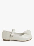 Angels by Accessorize Kids' Flower Embellished Ballerina Shoes, Ivory