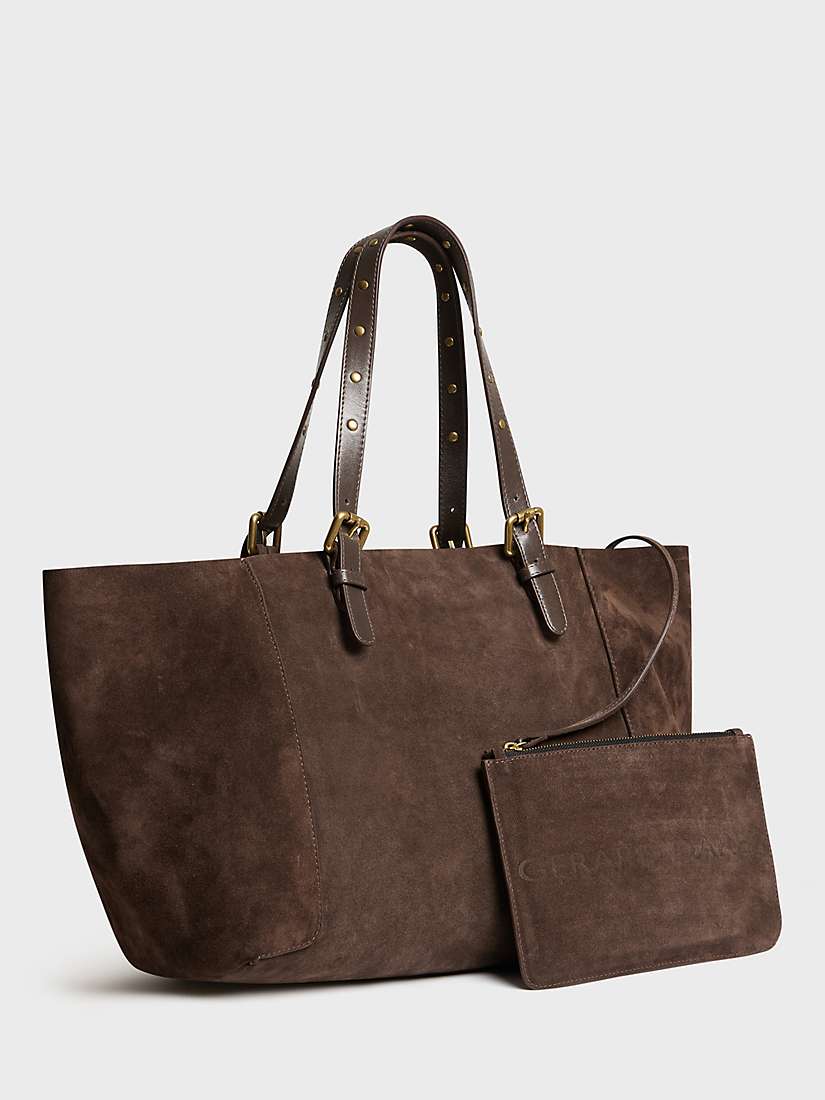 Buy Gerard Darel Simple Leather Bag, Coffee Online at johnlewis.com
