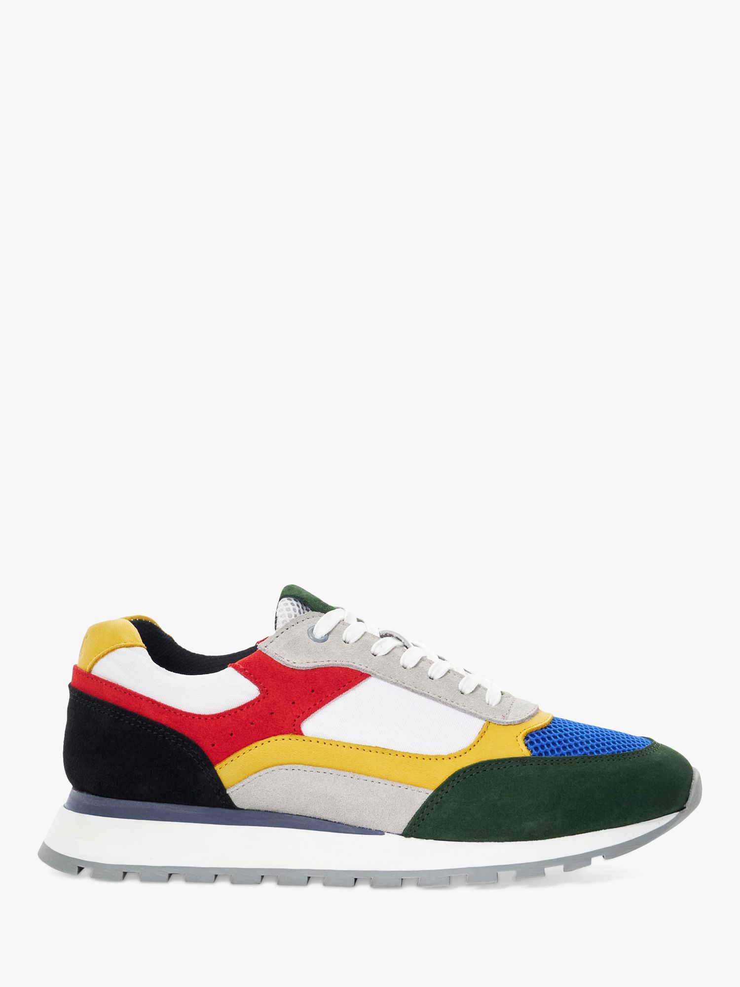 Dune Tetra Suede Trainers, Multi at John Lewis & Partners