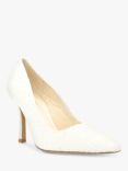 Paradox London Cassia Glitter High Heel Court Shoes, White