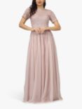 Lace & Beads Montreal Embellished Maxi Dress, Mink