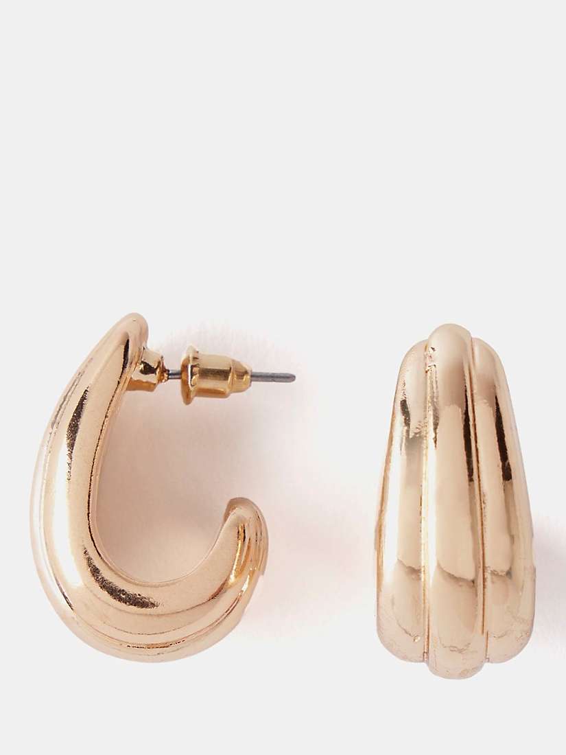 Buy Mint Velvet Ribbed Teardrop Earrings Online at johnlewis.com
