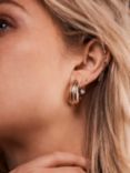 Mint Velvet Ribbed Teardrop Earrings