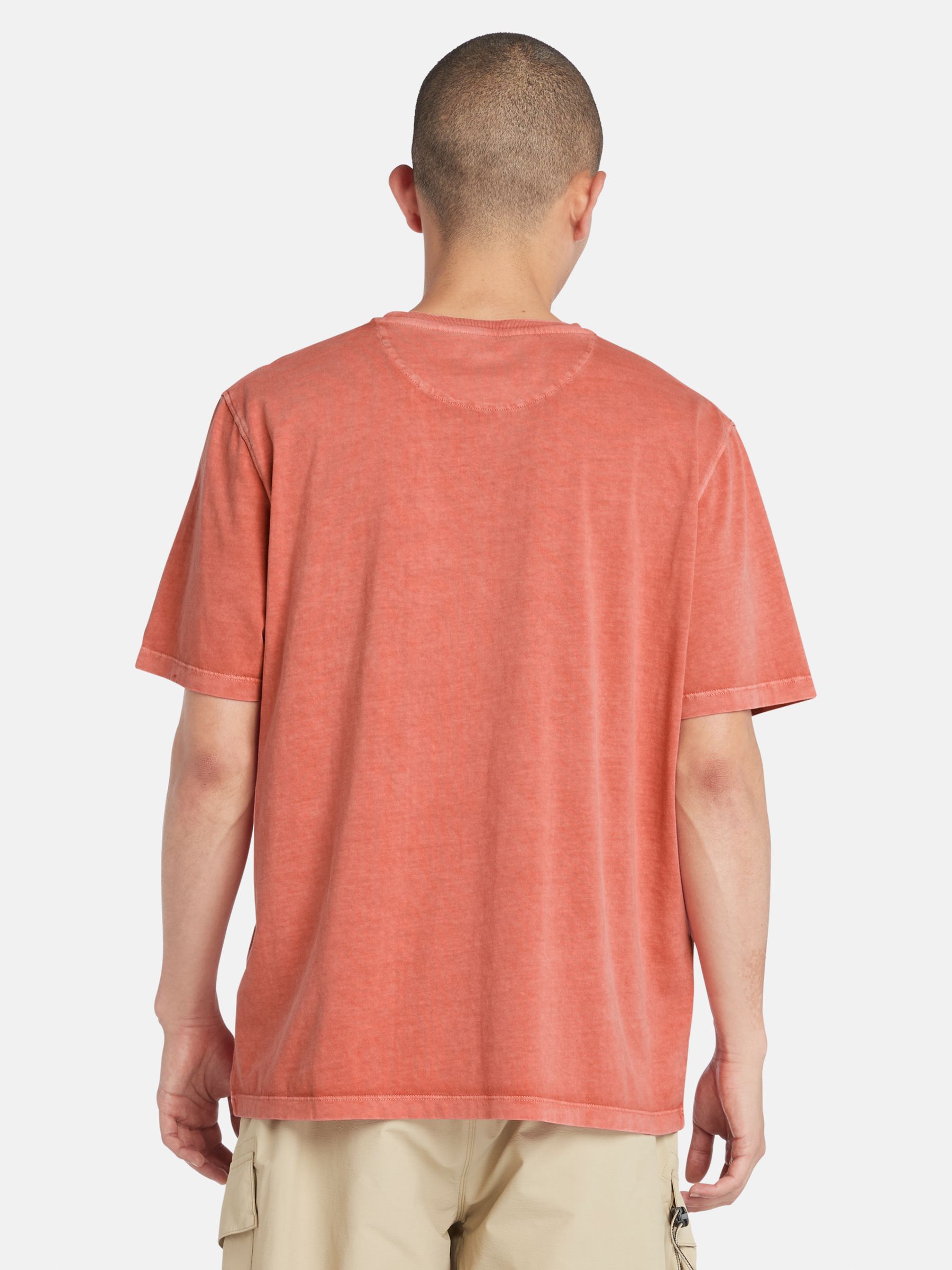 Timberland Dye Short Sleeve T-Shirt, Burnt Sienna, S