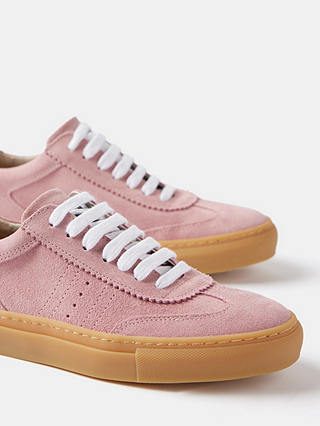 Mint Velvet Suede Chunky Trainers, Pink