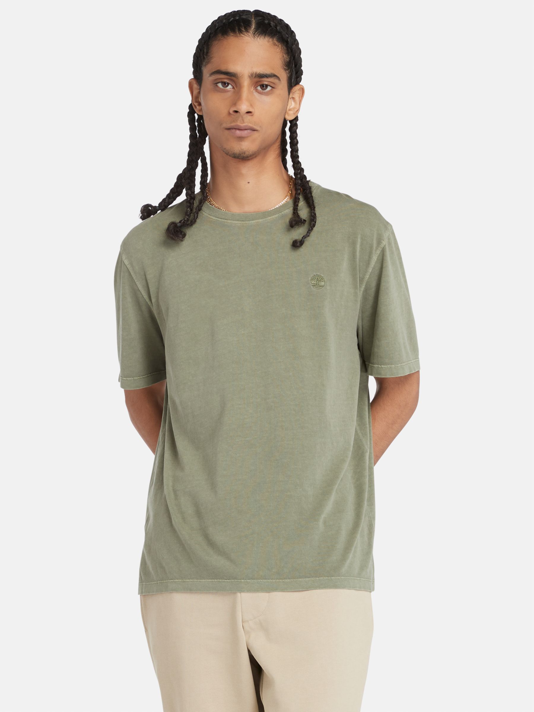 Timberland Dye Short Sleeve T-Shirt, Cassel Earth, S