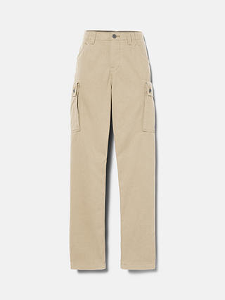Timberland Twill Relaxed Tapered Cargo Trousers, Lemon Pepper