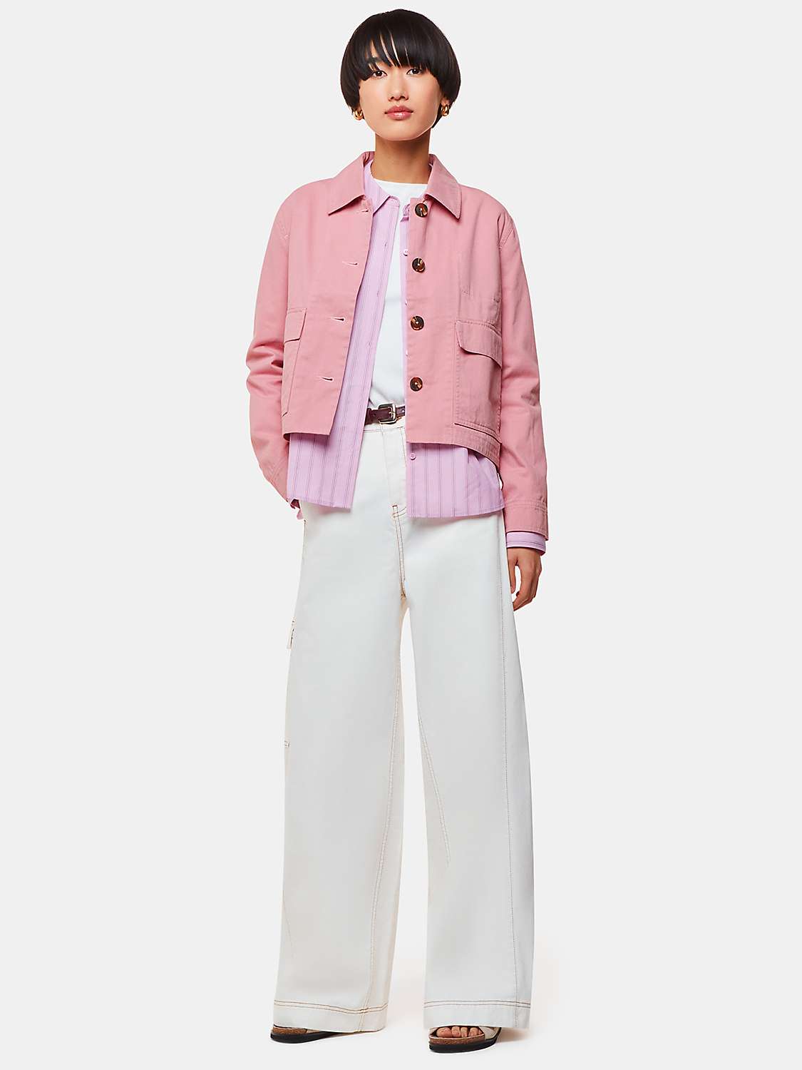 Buy Whistles Marie Cotton Jacket Online at johnlewis.com