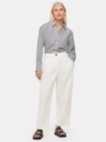 Whistles Petite Bethany Barrel Leg Trousers, White