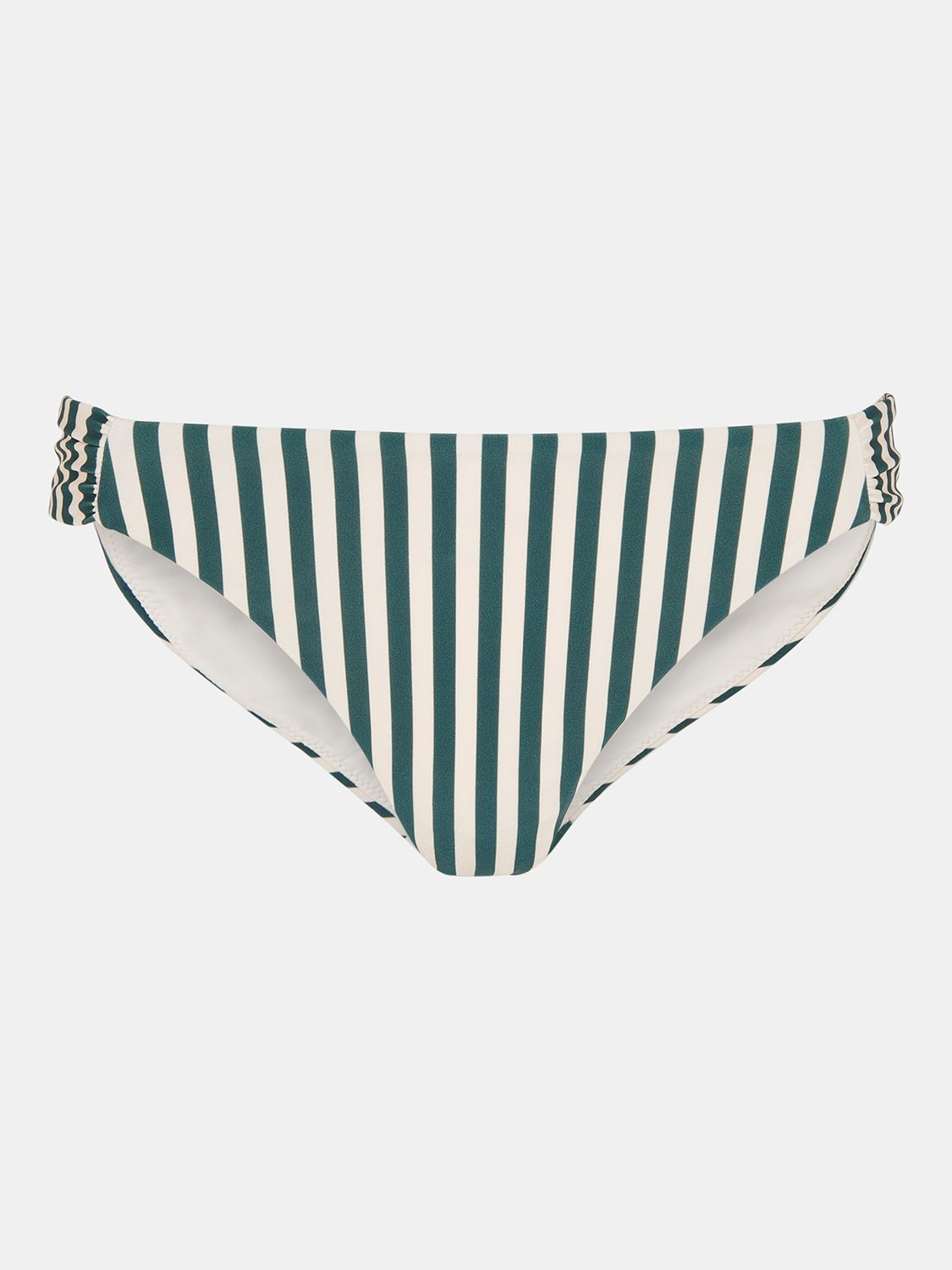 Whistles Striped Bikini Bottoms, Green/White, 6