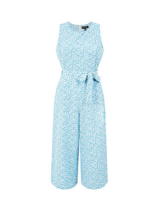 Mela London Ditsy Culotte Jumpsuit, Blue