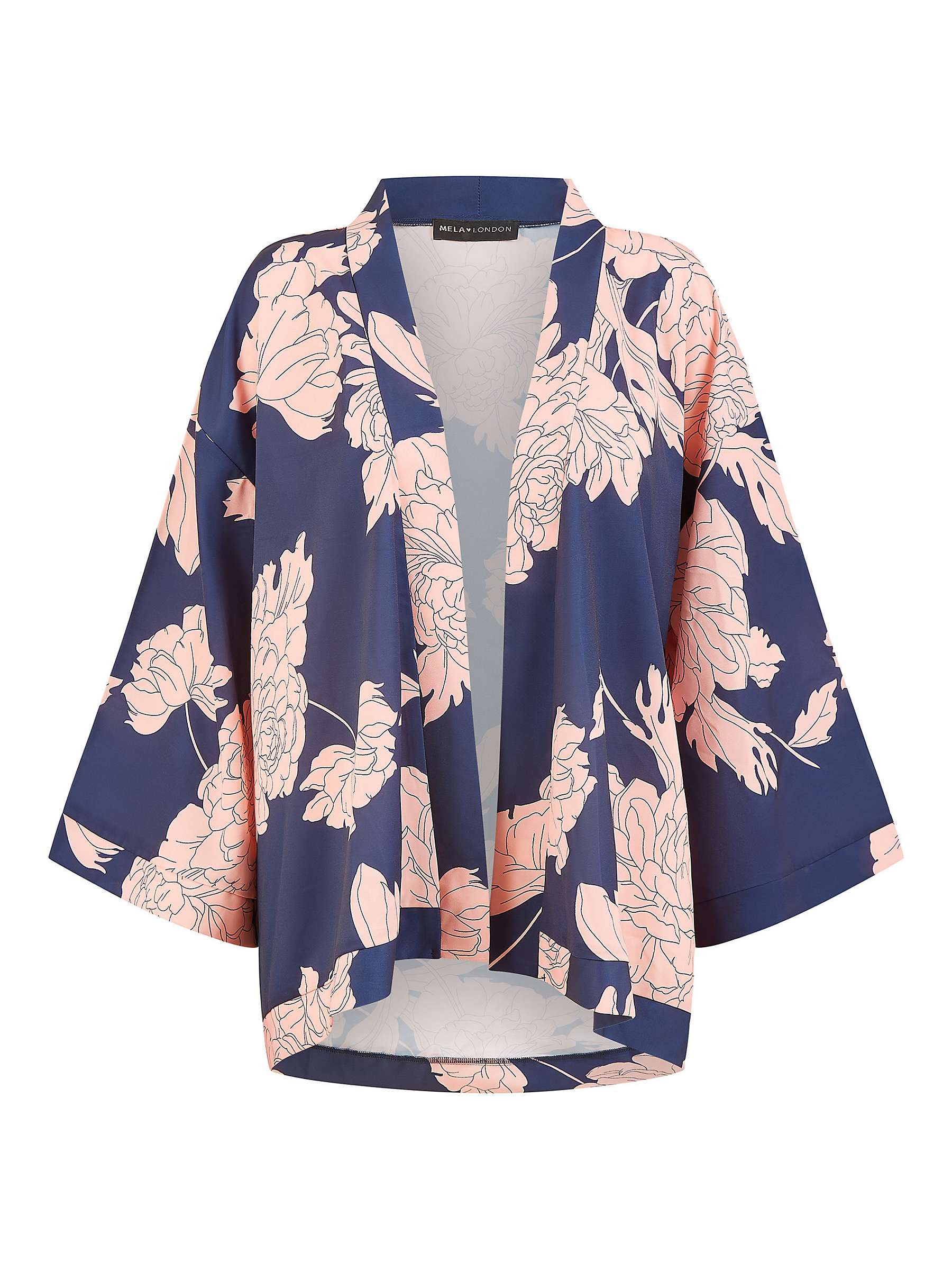 Buy Mela London Blossom Print Kimono, Navy Online at johnlewis.com