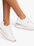 Carvela Diamond Quilt Runner Trainers, White/Gold