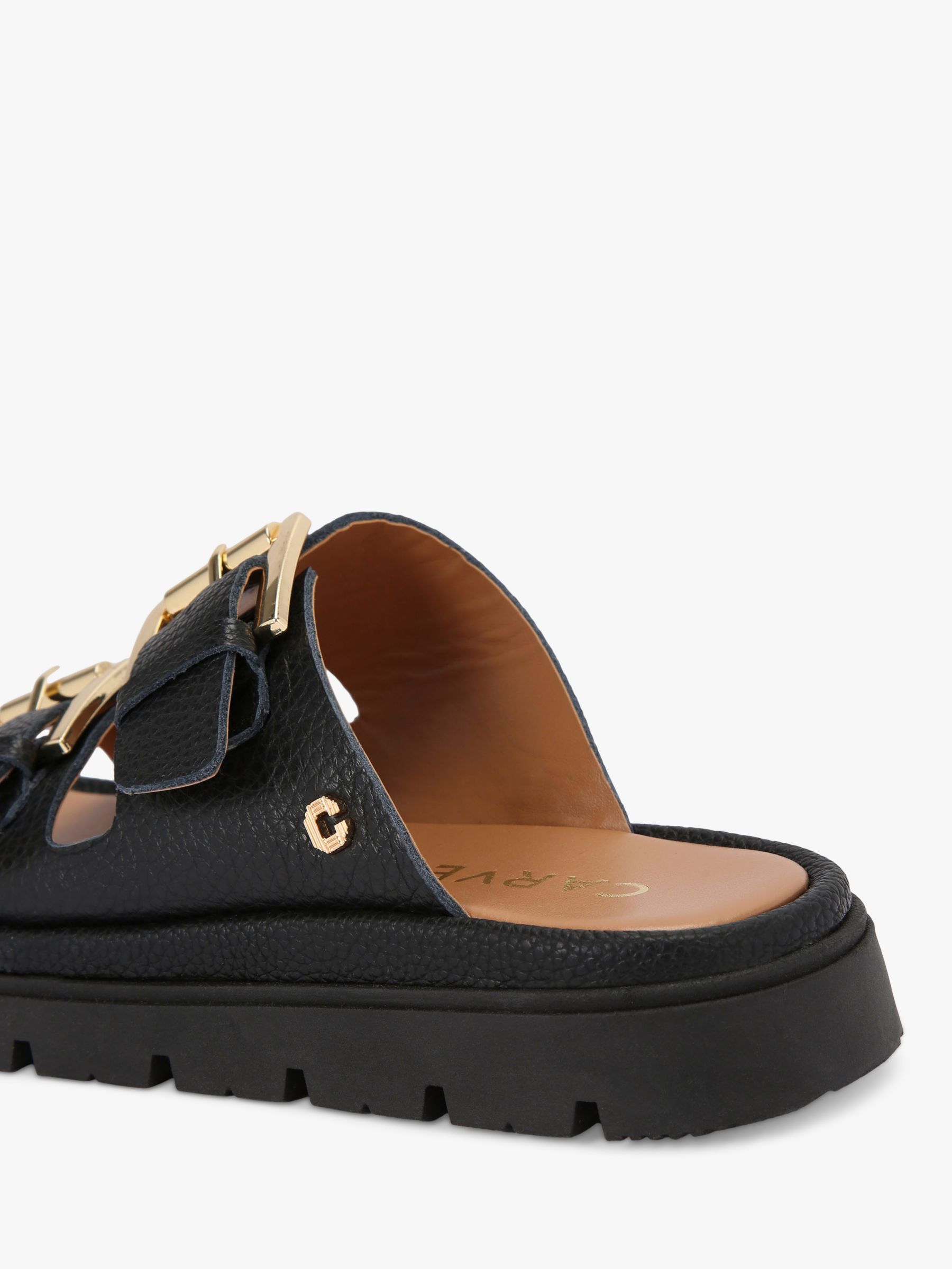 Buy Carvela Pavilion Leather Double Strap Sandals Online at johnlewis.com