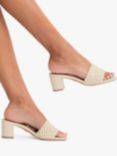 Carvela Lattice Heeled Mules, Natural Putty